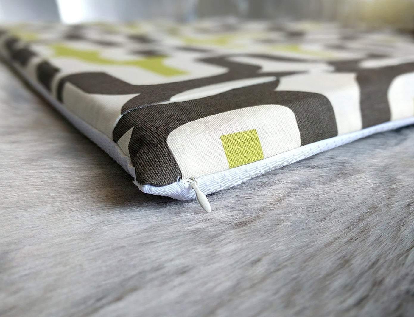 Rockin Cushions SALE IKEA Bankkamrat, Hemmahos, Stuva Bench Pad Cover  Retro Pattern, Brown Green White